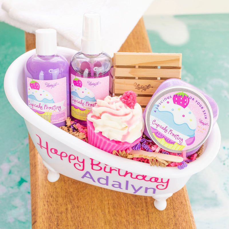 Personalized Happy Birthday Bathtub Gift Set