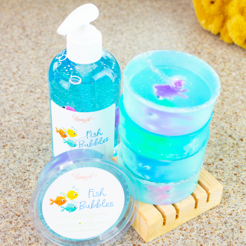 Fish Bubbles Kids Liquid Hand Soap 8 oz w/pump