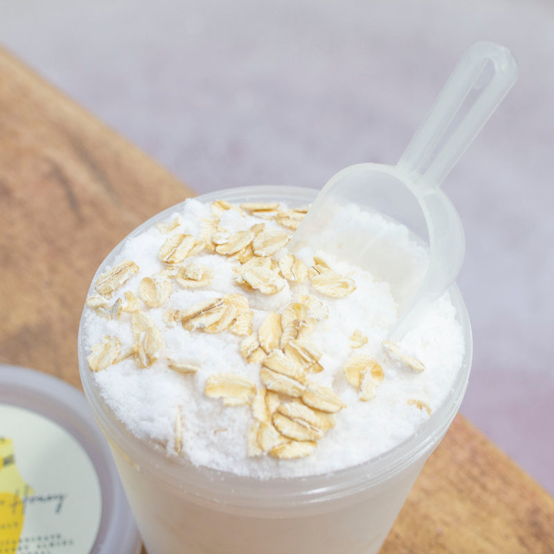Oatmeal Milk + Honey Fizzy Salt Powder