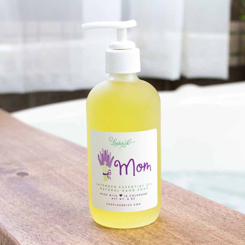 MOM Lavender Essential Oil Organic Hand Soap 8 oz w/pump
