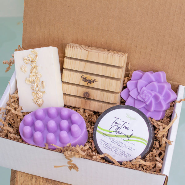 Soap Lovers Natural Gift Set - Lavender - Charcoal - Oatmeal