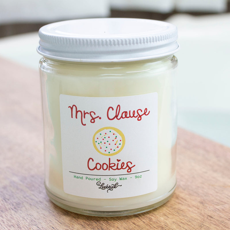 Mrs. Clause Cookies Sugar Cookies Candle
