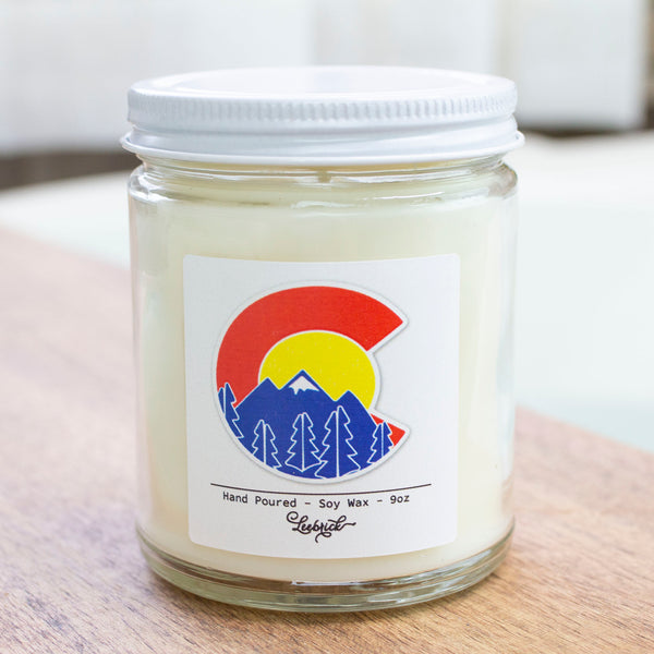 Colorado Flag Soy Blend Wax Candle