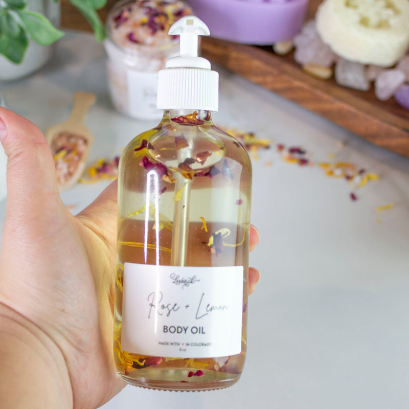 Rose + Lemon Botanical Body Oil