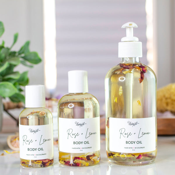 Rose + Lemon Botanical Body Oil
