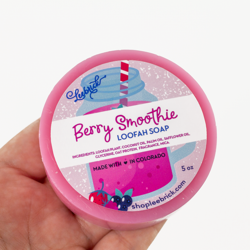 Berry Smoothie Loofah Exfoliating Soap