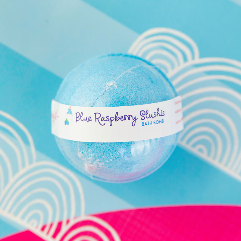 Blue Raspberry Slushie Scented Bath Bomb