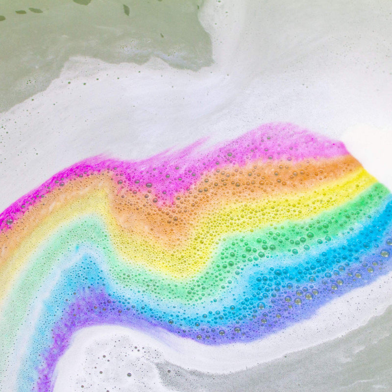 Rainbow bath water