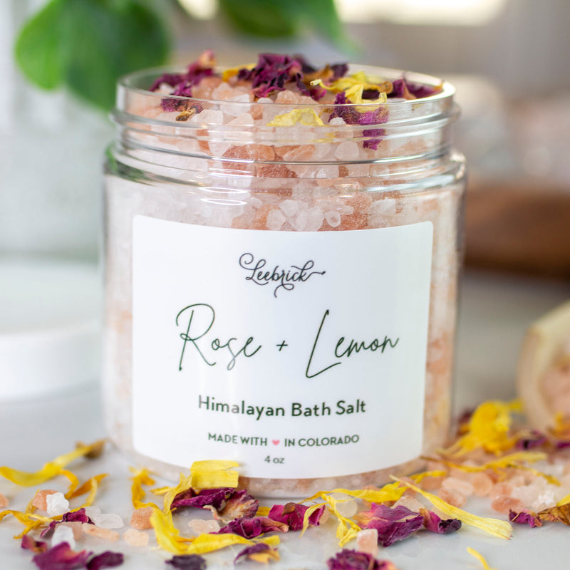 Rose + Lemon Botanical Mineral Bath Salt